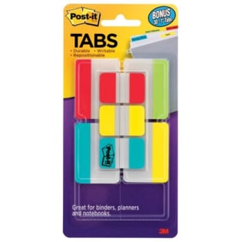 Image for Post-It® Durable Tabs Value Pack, 1 & 2" Tabs, Pack Of 7 Pads from HD Supply