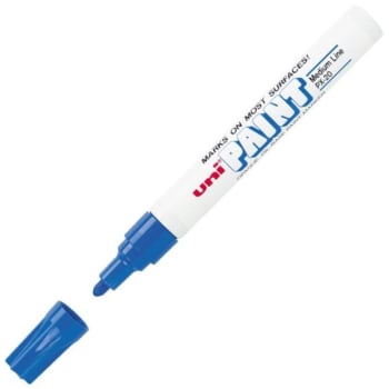 Sanford Uni® Paint Markers, Medium Point, Blue, Package Of 12