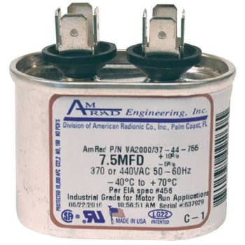 Image for Amrad Oval Cap 5 Mfd 370/440 from HD Supply