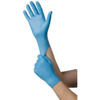 Image for Ambitex Medium Royal Blue 3 Mil Nitrile Select Exam Gloves Package Of 100 from HD Supply