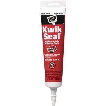Image for Dap Kwik Seal 5.5 Oz. White Kitchen And Bath Adhesive Caulk from HD Supply