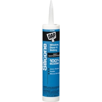 Image for Dap 10.1 Oz. Clear Exterior/interior Silicone Window, Door, Siding Sealant from HD Supply