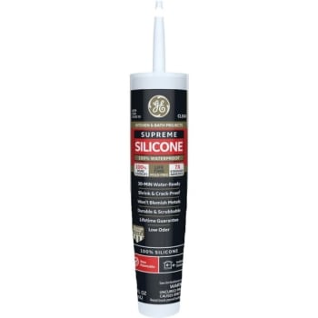 Image for Ge Supreme Silicone 10.1 Oz. Clear Kitchen And Bath Caulk from HD Supply
