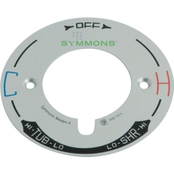 Image for Symmons 4 In. Dia X 0.1 In. L Temptrol Escutcheon Dial Plate Model A In Chrome For Symmons Temptrol Shower Systems from HD Supply