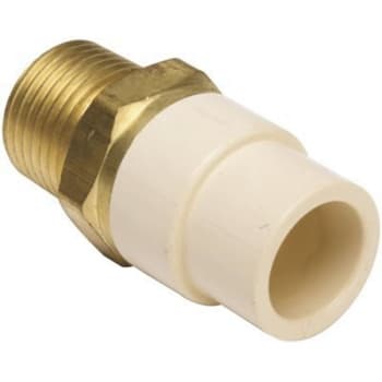 Image for Proplus 3/4" Cpvc Socket X 3/4" Mip, Lead Free Cpvc/brass Transition Adapter from HD Supply