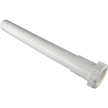 Image for Keeney 1-1/4 In. X 12 In. Polypropylene Slip Joint Extension Tube, White from HD Supply
