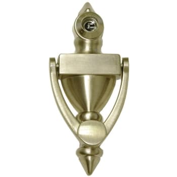 Image for Better Home Products 4 In. Satin Nickel Door Knocker With Viewer from HD Supply