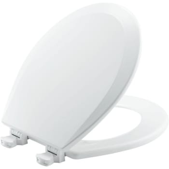Bemis Lift-Off Round Closed Front Toilet Seat In White