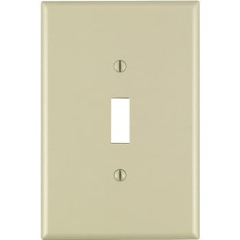 Image for Leviton 1-Gang Jumbo Toggle Wall Plate, Ivory from HD Supply