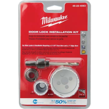 Image for Milwaukee Hole Saw Door Lock Installation Kit, 4-Piece from HD Supply
