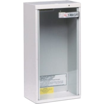 Image for Kidde 18 In. H X 6 In. W X 6 In. D 5 Lb. Heavy-Duty Steel Surface Mount Fire Extinguisher Cabinet In White from HD Supply