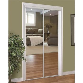 Image for Home Decor Innovations 230 Series 96x80" Framed Mirror Bypass Sliding Door White from HD Supply