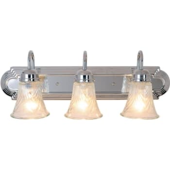 Image for Monument 24 In. 3-Light Chrome Vanity Light With Clear Glass from HD Supply