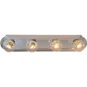 Image for Monument 24" Beveled Edge 4-Light Vanity Strip Polished Chrome from HD Supply