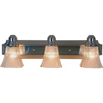 Image for Monument 24" Decorative Vanity 3-Light Fixture Brushed Nickel from HD Supply