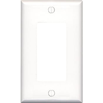 Image for Leviton 1-Gang Decora Midsize Wall Plate, White from HD Supply