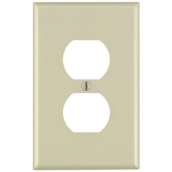 Image for Leviton Ivory 1-Gang Duplex Outlet Wall Plate from HD Supply