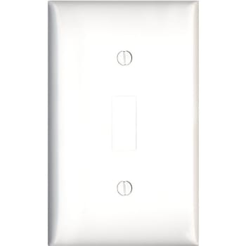 Image for Leviton White 1-Gang Toggle Wall Plate from HD Supply
