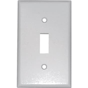 Image for Leviton 1-Gang Toggle Wall Plate, White from HD Supply