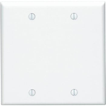 Image for Leviton White 2-Gang Blank Plate Wall Plate from HD Supply