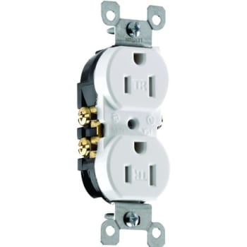 Image for Leviton 15 Amp Tamper-Resistant Duplex Outlet, White from HD Supply