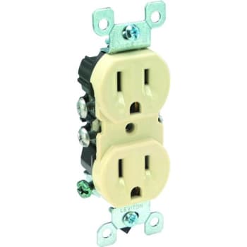 Image for Leviton 15 Amp Co/Alr Duplex Outlet, Ivory from HD Supply