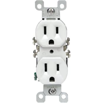 Image for Leviton 15 Amp Duplex Co/alr Outlet, White from HD Supply