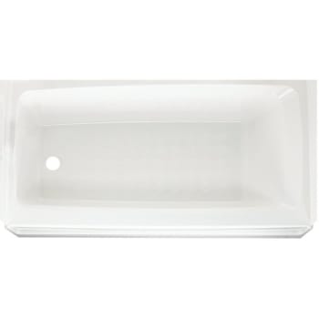 Image for Swan 60 In. Fiberglass Left Drain Rectangular Alcove Bathtub (White) from HD Supply