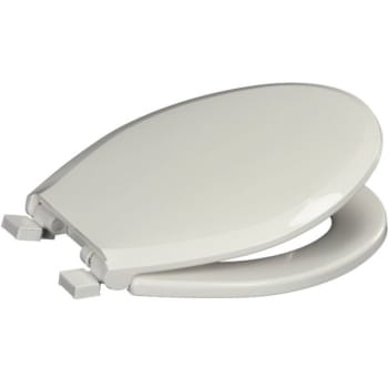 Image for Premier Deluxe Quiet Round Closed Plastic Toilet Seat With Lid In White from HD Supply