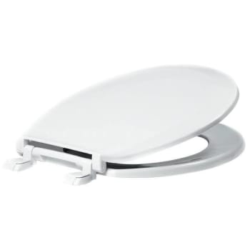Image for Proplus Round Closed Front Toilet Seat With Cover Plastic In White from HD Supply