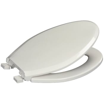 Premier Elongated Closed Front Toilet Seat With Cover Plastic In White