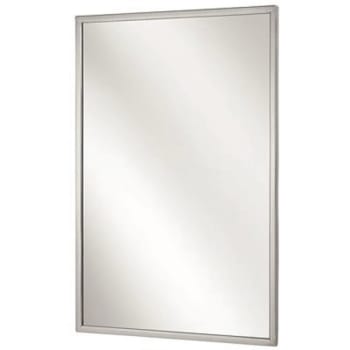 Image for Bradley 18 X 30 In. Angle Frame Mirror, Stainless Steel from HD Supply