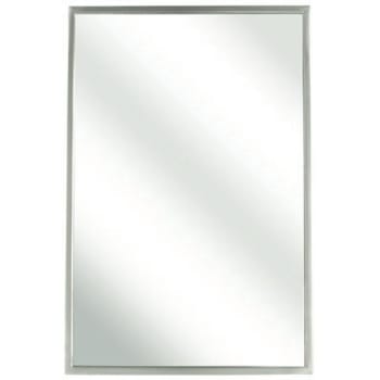 Image for Bradley 24 X 36 In. Angle Frame Mirror, Stainless Steel from HD Supply
