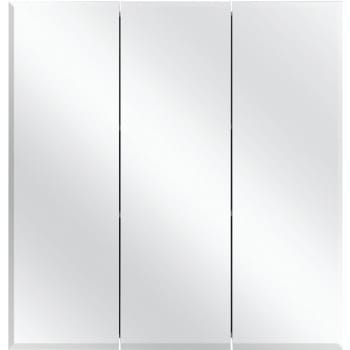Image for Glacier Bay 24-3/8 W X 25-1/4" H Surface-Mount Tri-View Medicine Cabinet, Mirror from HD Supply