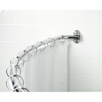 Image for Premier 56-72" Never Rust Adjustable Curved Shower Rod Exposed Mount In Chrome from HD Supply