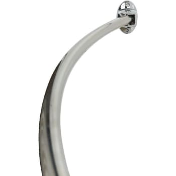 Image for Premier 60" Never Rust Permanent Mount Curved Shower Rod In Chrome Package Of 6 from HD Supply