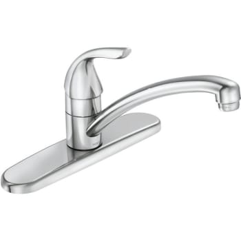 Moen Adler Single-Handle Low Arc Standard Kitchen Faucet In Chrome