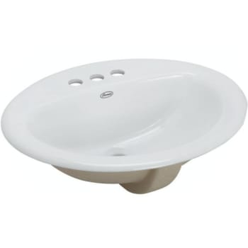 Image for Premier Select 20 In. Oval Drop-In Bathroom Sink In White from HD Supply