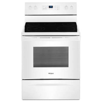 Whirlpool® 30 In. Smooth Electric Range With Steam Clean In White