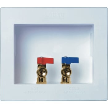 Image for Water-Tite Du-All 1/2 In. Pex Dual-Drain Washing Machine Outlet Box from HD Supply