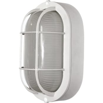 Image for Royal Cove Medium 1-light White Outdoor Wall Or Ceiling Mounted Fixture Bulkhead from HD Supply
