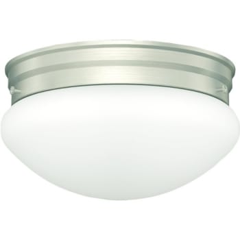 Image for Monument 2-Light Brushed Nickel Flushmount Mushroom Fixture from HD Supply
