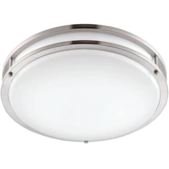 Image for 12" Brushed Nickel Selectable Led Cct Flush Mount Light from HD Supply