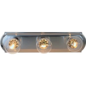 Image for Beveled Edge 18" 3-Light Vanity Lighting Strip In Brushed Nickel from HD Supply