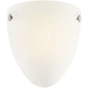 Image for 8" 1-Light Satin Nickel Contemporary Wall Mount Sconce from HD Supply