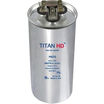 Image for Packard TITAN HD Run Capacitor 40+7.5 MFD 440/370 Volt Round, Box Of 5 from HD Supply