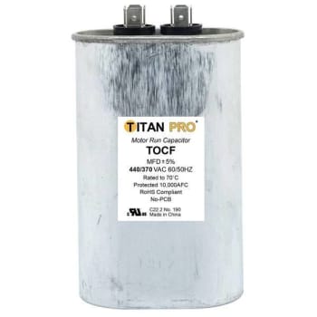 Image for Packard Titan Pro Run Capacitor 40 Mfd 440/370 Volt Oval, Box Of 10 from HD Supply