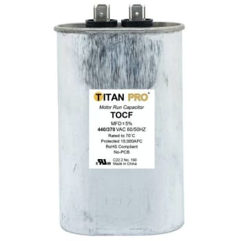 Image for Packard Titan Pro Run Capacitor 45 Mfd 440/370 Volt Oval, Box Of 10 from HD Supply