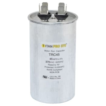 Image for Packard Titan Pro Run Capacitor 45 Mfd 370 Volt Round, Box Of 5 from HD Supply