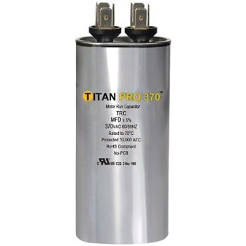 Image for Packard Titan Pro Run Capacitor 60 Mfd 370 Volt Round, Box Of 5 from HD Supply